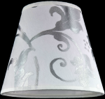 χρώμα αμπαζούρ pvc silver leaf white Φωτιστικά Οροφής-Πολυέλαιοι