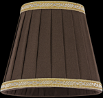 χρώμα αμπαζούρ fabric brown Φωτιστικά Οροφής-Πολυέλαιοι