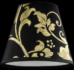 lampshade color pvc gold leaf black Table Lamps