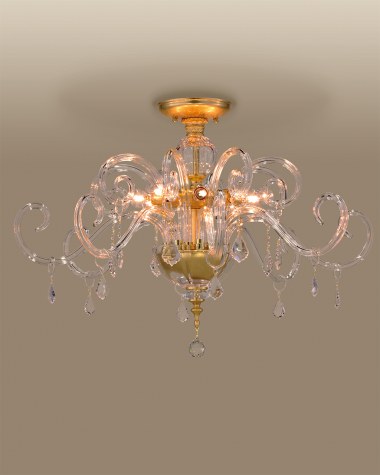 Ceiling Lamps Elizabeth Elizabeth 125/PLG gold leaf-crystal celling lamp