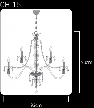 Mirsini 105/CH 15 gold leaf-crystal chandelier Chandeliers Mirsini design