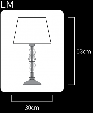 Dafne 109/LM silver leaf-crystal table lamp-pvc black chrome shade Table Lamps Dafne design