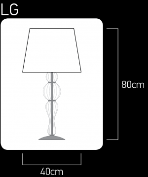 Amanda 118/LG gold leaf-crystal table lamp-pvc black gold shade Table Lamps Amanda design