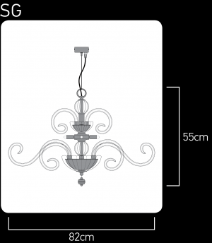 Amadeus 119/SG chrome-modern crystal chandelier Chandeliers Amadeus design