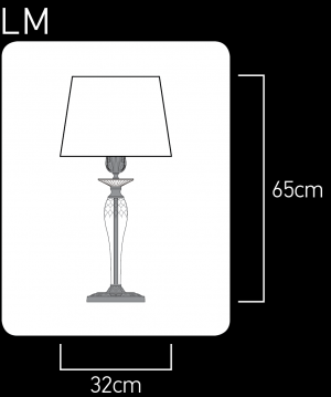 Contessa 120/LG gold leaf-crystal table lamp-pvc black gold shade Table Lamps Contessa design