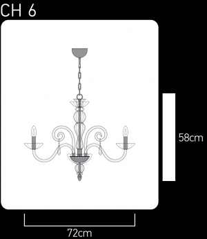Venere 122/CH 10 chrome-crystal chandelier Chandeliers Venere design