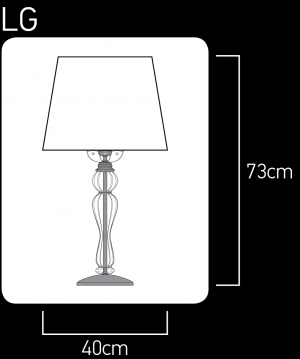 Elizabeth 125/LM gold leaf-crystal table lamp-fabric beige shade Table Lamps Elizabeth design