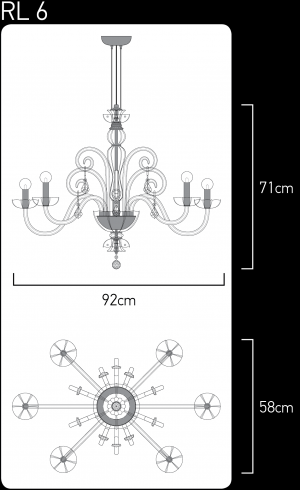 Elizabeth 125/RL 10 gold leaf-crystal linear chandelier Linear Chandelier Elizabeth design