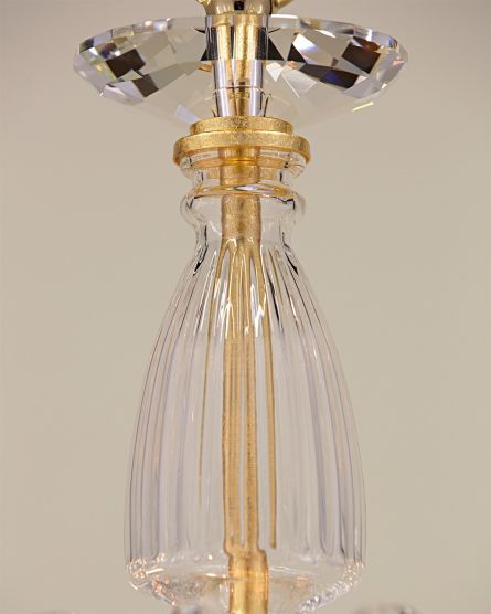 Chandeliers Kassandra Kassandra 101/CH 10 gold leaf-crystal chandelier View 4