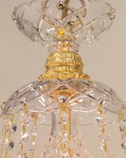Chandeliers Mirsini Mirsini 105/CH 15 gold leaf-crystal chandelier View 4