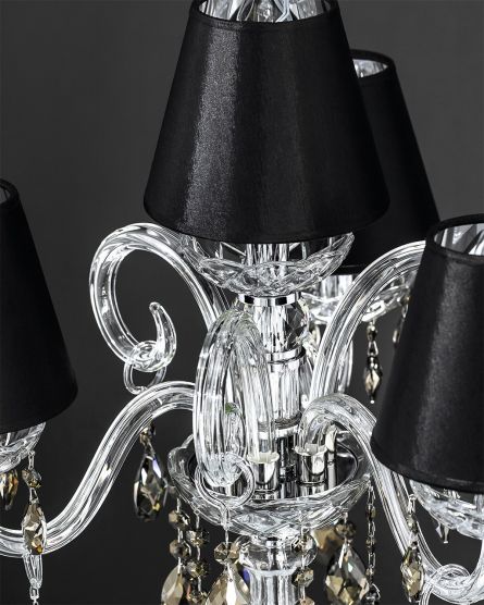 Table Lamps Iokasti Iokasti 106/LG 4 chrome-crystal table lamp-pvc black chrome shade View 3