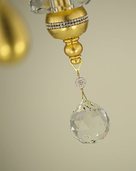 Chandeliers Juliana Juliana 108/CH 12 gold leaf-crystal chandelier View 5