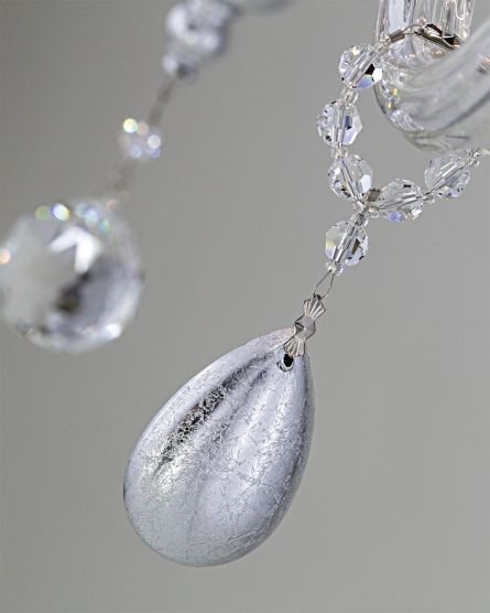Chandeliers Juliana Juliana 108/CH 12 silver leaf-graphite-crystal chandelier View 3