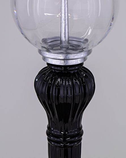 Floor Lamps Juliana Juliana 108/FL silver leaf-black-crystal floor lamp-fabric black shade View 2