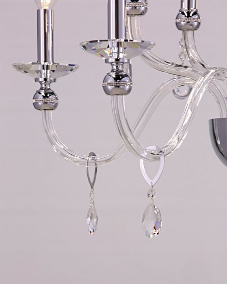 Chandeliers Melina Melina 110/CH 10 chrome-crystal chandelier View 4