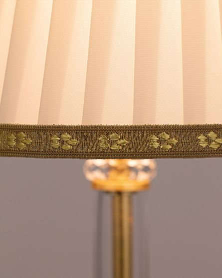 Table Lamps Melina Melina 110/LM gold leaf-crystal table lamp-fabric beige shade View 3