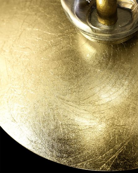 Φωτιστικά Επιτραπέζια-Πορτατίφ Amanda Amanda 118/LG φύλλο χρυσού-κρυστάλλινο επιτραπέζιο φωτιστικό-λαμπατέρ / pvc black gold shade Όψη 3
