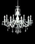 Chandeliers Olympia Olympia 104/CH 8 chrome-white-crystal chandelier