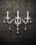 Wall Lamps Olympia Olympia 104/AP 3 chrome-crystal wall lamp