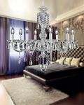 Chandeliers Olympia Olympia 104/CH 8 chrome-crystal chandelier