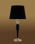 Table Lamps Contessa Contessa 120/LG gold leaf-black-crystal table lamp-pvc black gold shade
