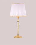 Table Lamps Contessa Contessa 120/LG gold leaf-crystal table lamp-fabric ivory shade