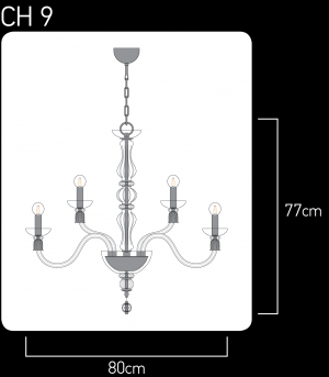 114 / CH 15 / gold leaf / white / crystal chandelier Chandeliers Reina design