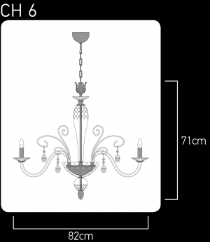 120 / CH 10 / gold leaf / crystal chandelier Chandeliers Contessa design
