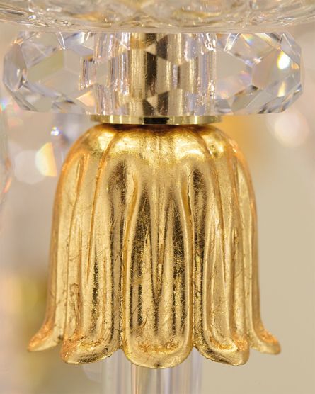 Chandeliers Mirsini 105 / CH 15 / gold leaf / crystal chandelier View 3