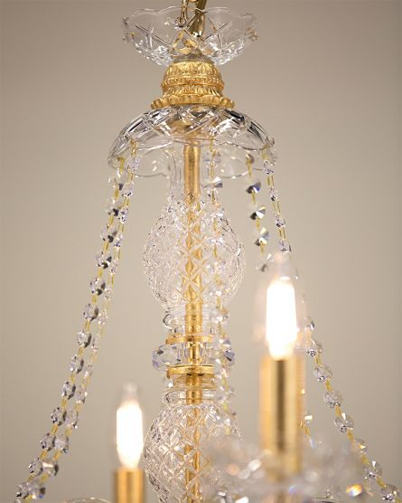 Chandeliers Mirsini Mirsini 105/CH 6 gold leaf-crystal chandelier View 3