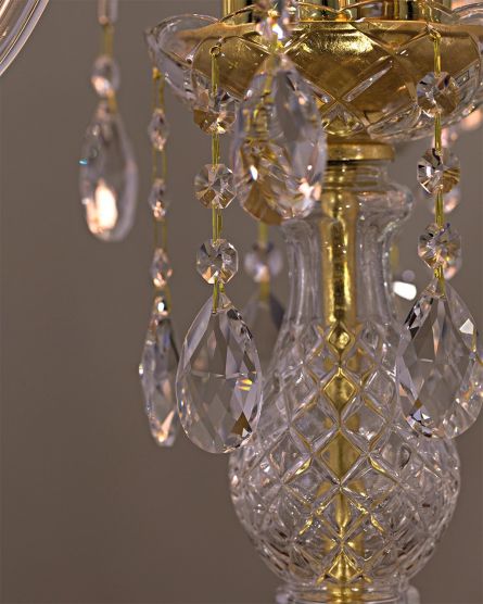 Table Lamps Iokasti Iokasti 106/LG 4 gold leaf- crystal table lamp-fabric ivory shade View 3
