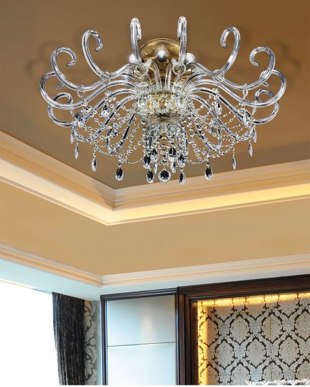 Ceiling Lamps Iokasti 106 / PLG / gold leaf / crystal ceiling lamp