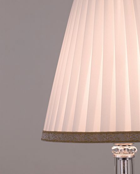 Table Lamps Melina Melina 110/LM silver leaf-crystal table lamp-fabric ivory shade View 2