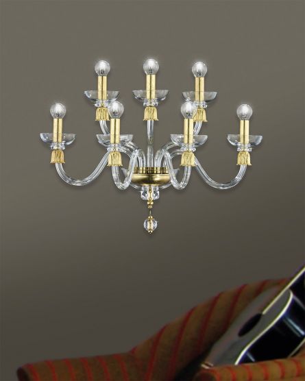 Wall Lamps Reina 114 / AP 7 / gold leaf / crystal wall lamp