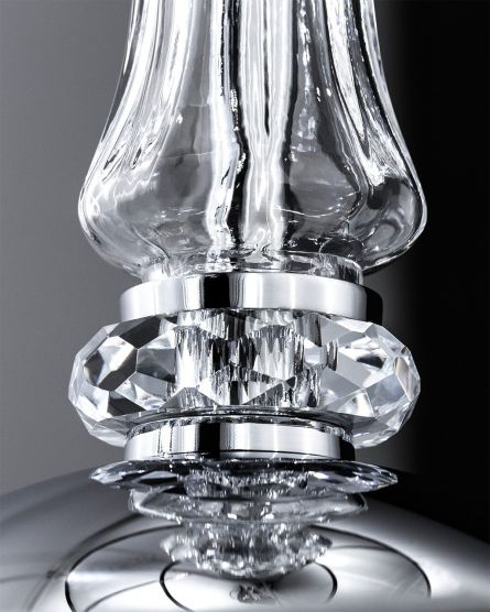 Table Lamps Reina Reina 114/LΜ chrome-crystal table lamp-pvc black chrome shade View 3