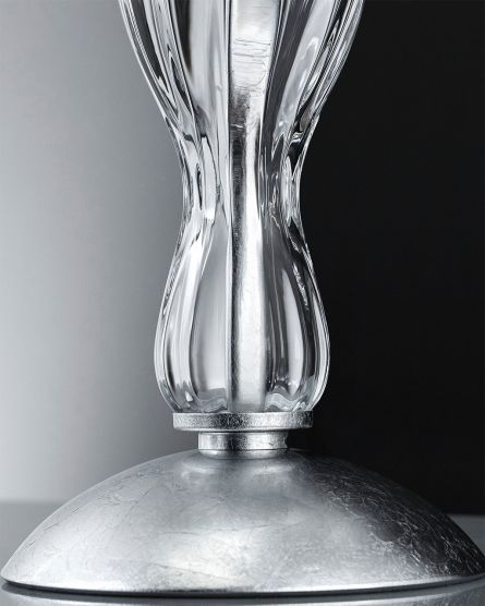 Table Lamps Amanda Amanda 118/LM silver leaf-crystal table lamp-pvc black chrome shade View 3