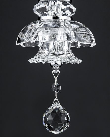 Linear Chandelier Elizabeth Elizabeth 125/RL 10 chrome-crystal linear chandelier View 4