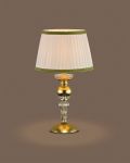 Table Lamps Juliana 108/LM gold leaf crystal table lamp/fabric beige shade