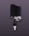 Wall Lamps Dafne 109/AP 1 chrome black crystal wall lamp/ pvc black chrome shade