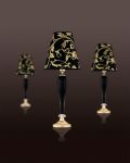 Table Lamps Leonie 112 / LM / gold leaf / black / crystal table lamp / pvc gold leaf black shade
