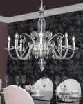 Chandeliers Contessa 120 / CH 8 / chrome / crystal chandelier