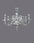 Chandeliers Venere 122/ C H 6 / silver leaf / crystal chandelier
